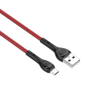 CABO LDNIO USB PARA MICRO-USB 2M FAST CHARGING BLACK/RED