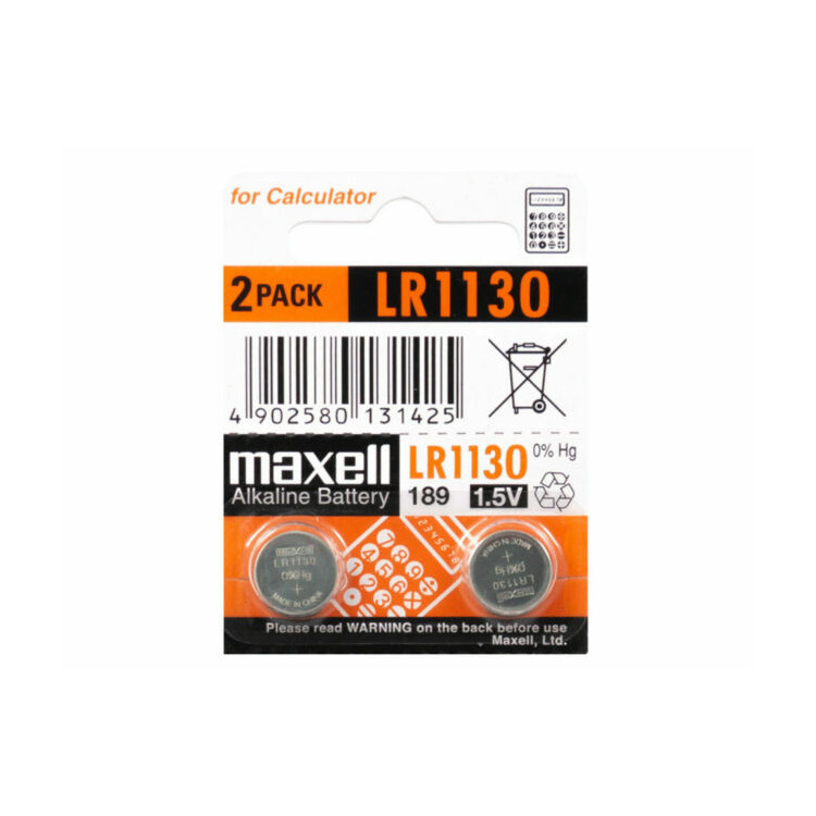 PILHA RELOGIO/CALCULADORA LR1130 189 1.5V PACK 2