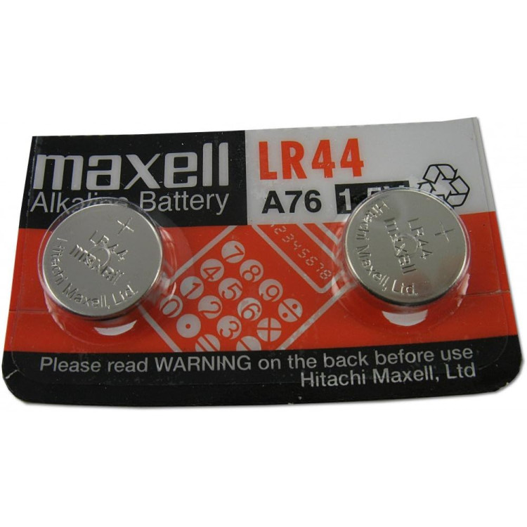 PILHA MAXELL RELOGIO/CALCULADORA LR44 PACK2