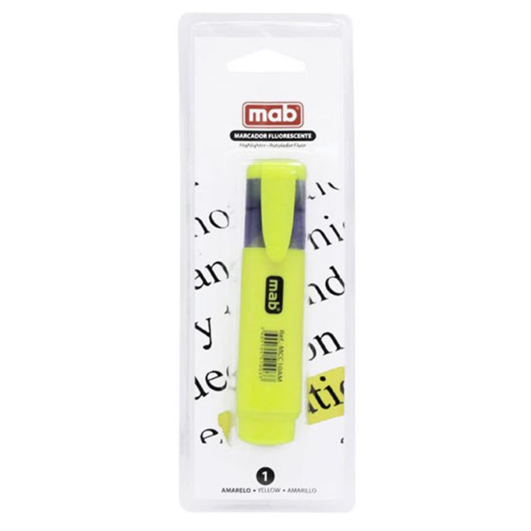 MARCADOR FLUORESCENTE MAB/FLY AMARELO