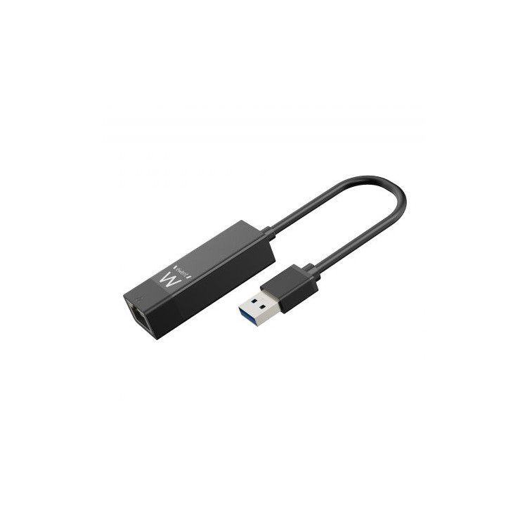 ADAPTADOR EWENT USB-A PARA RJ45 PRETO