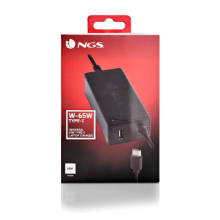 CARREGADOR NGS TYPE-C 65W - USB 5V/2A