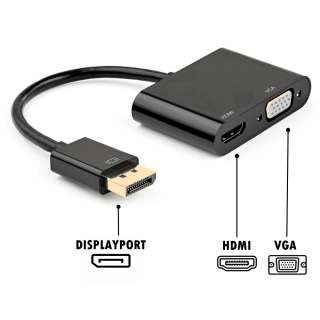 ADAPTADOR EWENT DP M PARA HDMI/VGA F 0.15M