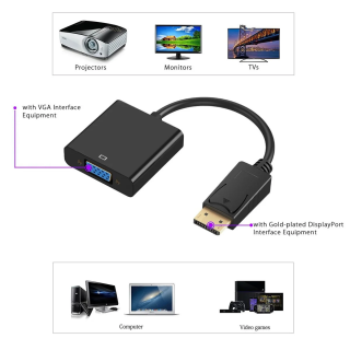 ADAPTADOR EWENT DP M TO VGA F 0,15M