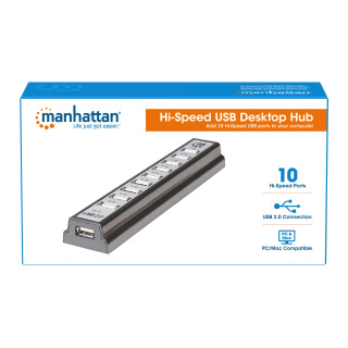 HUB USB MANHATTAN 10 PORTAS MINI USB2.0