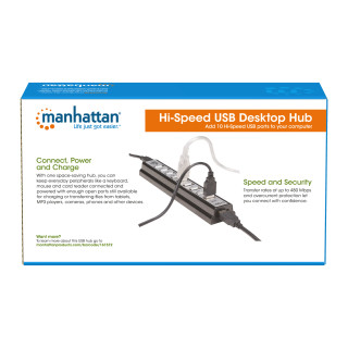 HUB USB MANHATTAN 10 PORTAS MINI USB2.0