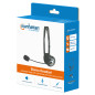 AUSCULTADOR MANHATTAN STEREO C/MIC ESPONJA PRETO AUSCULTADOR MANHATTAN STEREO C/MIC ESPONJA PRETO