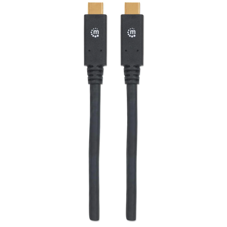 CABO USB-C 2MT (M) TO USB-C (M) PRETO MANHATTAN