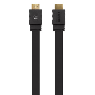 CABO HDMI 1MT (M/M) Plano 4K@60Hz PRETO MANHATTAN