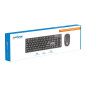 TECLADO+RATO MAHNT WIFI PRETO