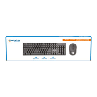 TECLADO+RATO MAHNT WIFI PRETO