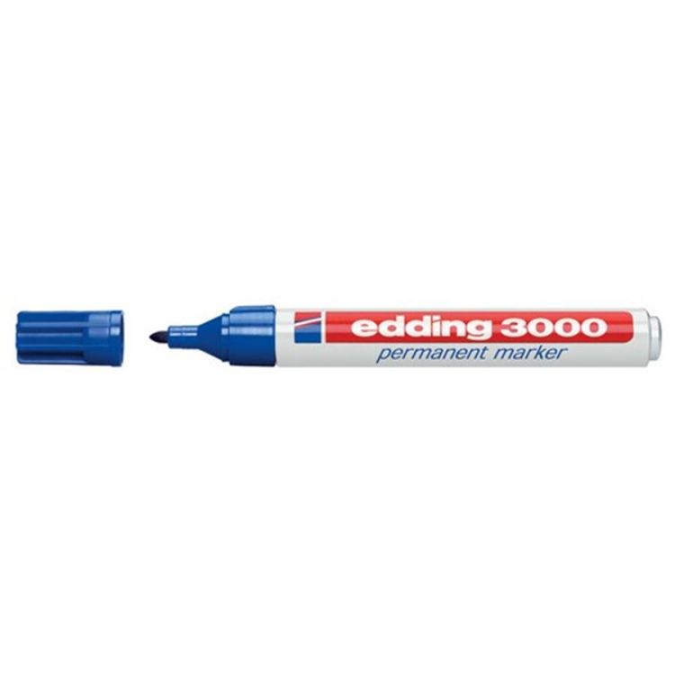 MARCADOR  PERMAN. EDDING 3000 AZUL