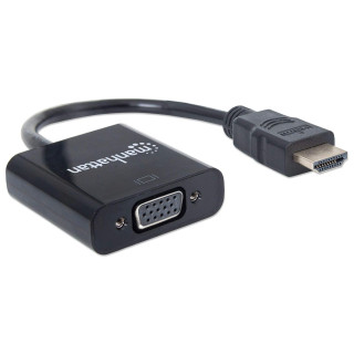 ADAPTADOR HDMI (M) TO VGA (F) MANHATTAN
