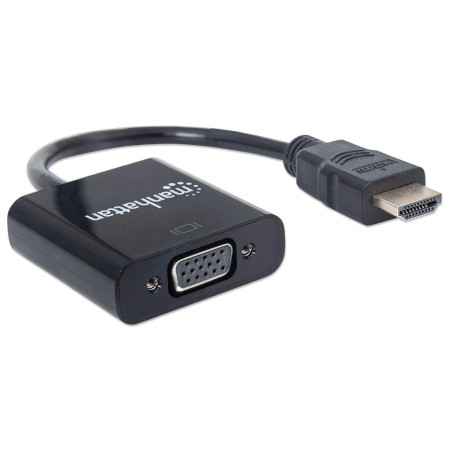 ADAPTADOR HDMI (M) TO VGA (F) MANHATTAN