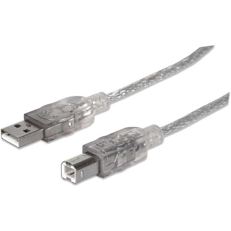 CABO USB-A 5MT (M) TO USB-B (M) PRATA MANHATTAN