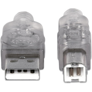 CABO USB-A 5MT (M) TO USB-B (M) PRATA MANHATTAN
