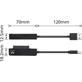 CABO USB 3.1 EWENT P/ ADAPTADOR HDD 2.5" SATA SSD