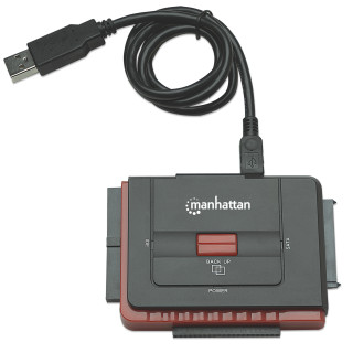 ADAPTADOR USB-A 2.0 (M) TO 3-1 SATA (M) IDE 40/44 PIN MANHATTAN