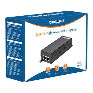 INTELLINET GIGABIT HIGH-POWER POE INJETOR IEEE 802.3AT