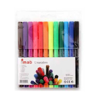 MARCADORES MAB BLISTER PK/12 CORES