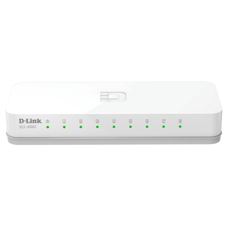SWITCH 8 DLINK 10/100 S/GESTAO PLASTICO