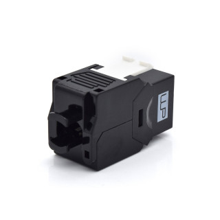 CONECTOR KEYSTONE WP RACK CAT6A UTP 180¼ PRETO