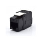 CONECTOR KEYSTONE WP RACK CAT6 UTP 180¼ PRETO