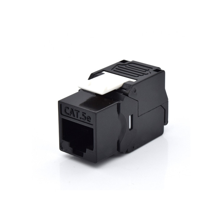 CONECTOR KEYSTONE WP RACK CAT5 UTP 180¼ PRETO