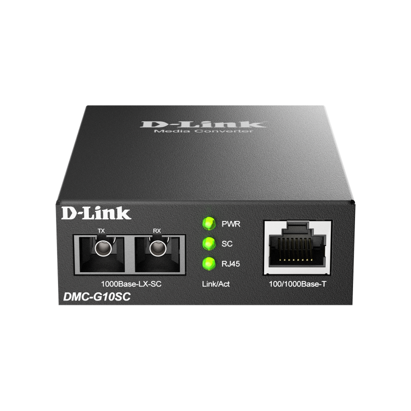 MEDIA CONVERTER DLINK 1000 BASE T PARA 1000 BASE LX SINGLEMODE (40KM, SC)