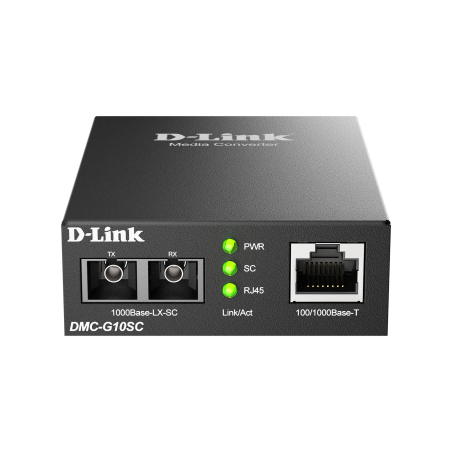 MEDIA CONVERTER DLINK 1000 BASE T P/ 1000 BASE LX SINGLEMODE (20KM, SC)