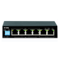 SWITCH 6 DLINK 10/100/1000 S/GESTAO LONG RANGE 250M 4X POE 60W