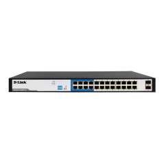 SWITCH 26 DLINK 10/100/1000 C/GESTAO LONG RANGE 250M 24X POE 2X SFP 250W