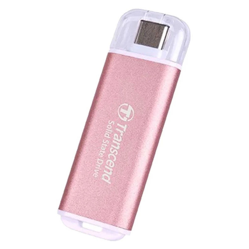 DISCO EXTERNO 2.5" 512GB SSD TRANSCEND ESD310P USB-C ROSA