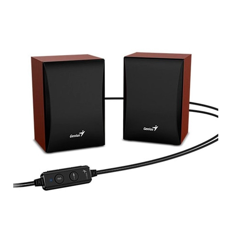 COLUNAS GENIUS SP-HF380BT USB BT 5.0 MADEIRA