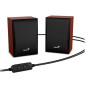 COLUNAS GENIUS SP-HF380BT USB BT 5.0 MADEIRA