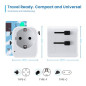 ADAPTADOR TOMADA UNIV. EWENT (EU, EUA, AUST, UK)