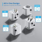 ADAPTADOR TOMADA UNIV. EWENT (EU, EUA, AUST, UK)