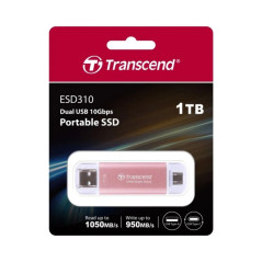 PEN DRIVE 1TB TRANSCEND ESD310P ROSA USB-C/A