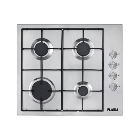 PLACA A GAS ENCASTRE FLAMA ENCASTRE INOX FRT 9006FL