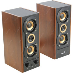 COLUNAS GENIUS SP-HF800BT 20W 3 WAY BT MADEIRA