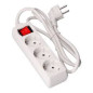 BLOCO TOMADA TRIPLA 1.5MT C/I BRANCA