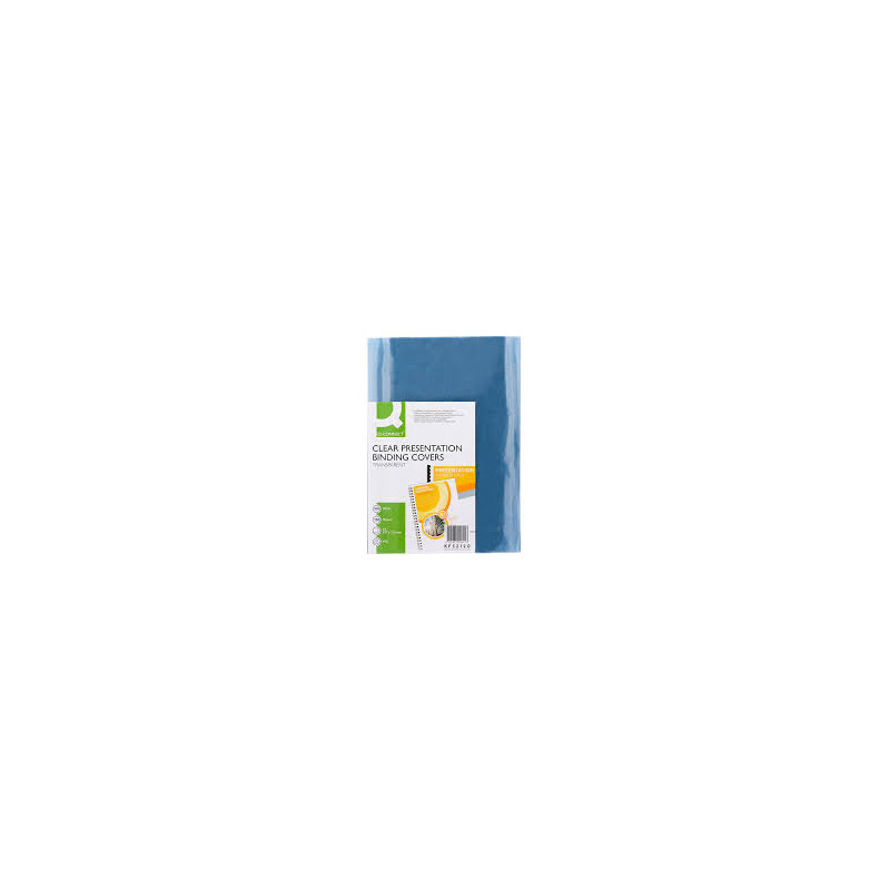 CAPA DE ENCADERNACAO Q-CONNECT PVC DIN A4 INCOLOR 150 MICRONS (PK 100)