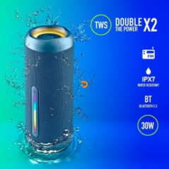 COLUNA NGS PORTATIL ROLLERFURIA2 30W AZUL