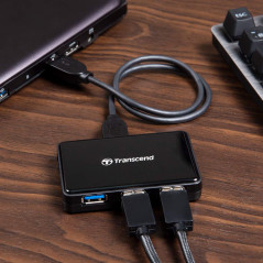HUB USB TRANSCEND 3 PORTAS USB 3.0