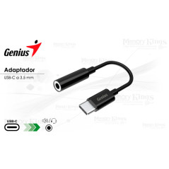 ADAPTADOR GENIUS ACC-C100 3.5MM PARA USB-C