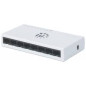 SWITCH 8 MANHATTAN 10/100/1000 GIGABIT PLASTICO BRANCO