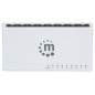 SWITCH 8 MANHATTAN 10/100/1000 GIGABIT PLASTICO BRANCO