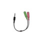 ADAPTADOR AUDIO GENIUS ACC-100 2X3.5MM TO 1X3.5MM