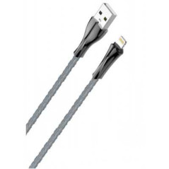 CABO LDNIO USB PARA LIGHTING 2M LED FAST DATA DARK GREY