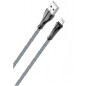 CABO LDNIO USB PARA LIGHTING 2M LED FAST DATA DARK GREY